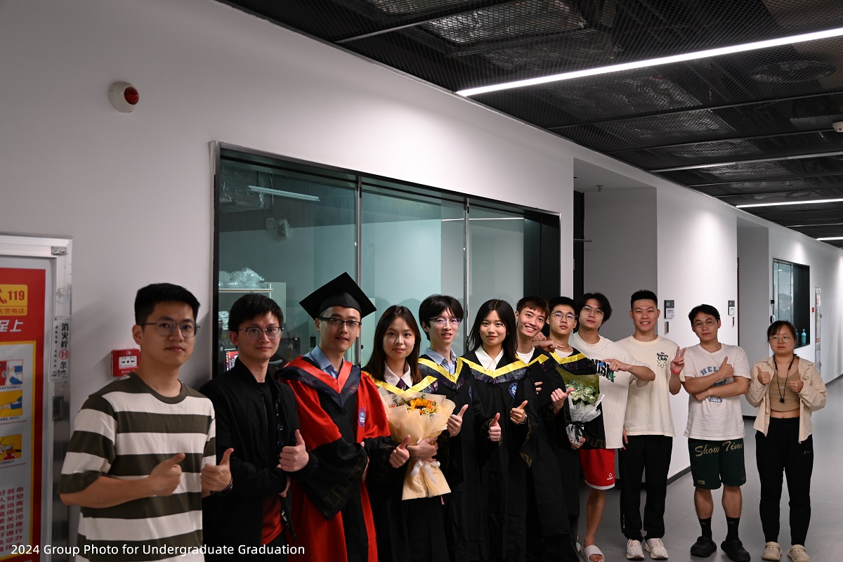 Xu Lab members and graduating undergraduate students in 2024.